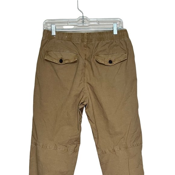 Joggers American Eagle Next Level Flex Khaki/Tan Elastic Waist Cuffs Small - Picture 6 of 8